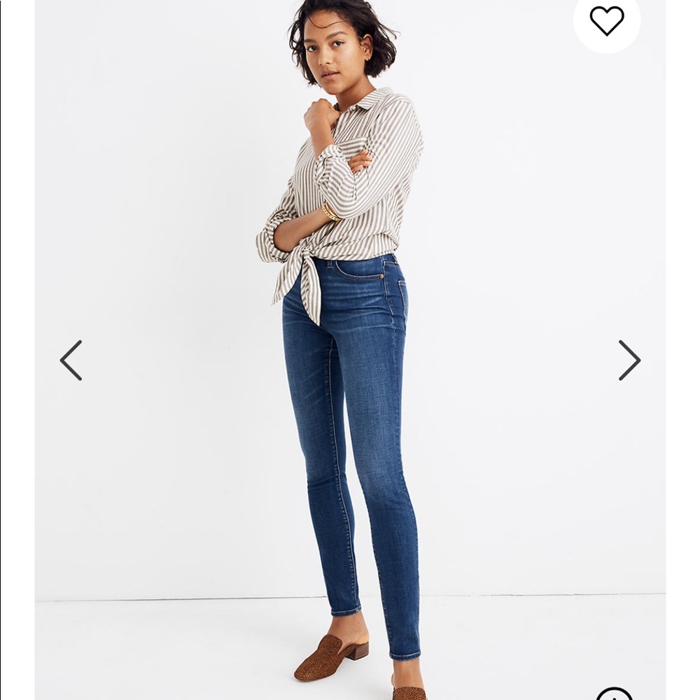 Madewell 9’ high rise skinny jeans